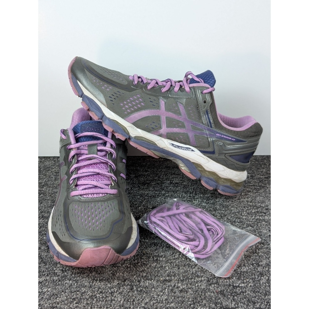 Asics Womens Gel Kayano 22 T597Q Purple Running Shoes Athletic Sneakers Size 9